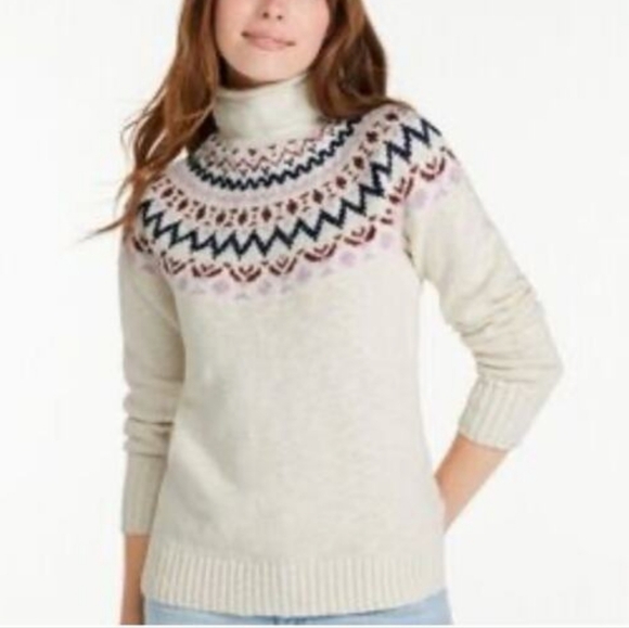 L.L.Bean Fair Isle Sweater Size 1X - Picture 1 of 6